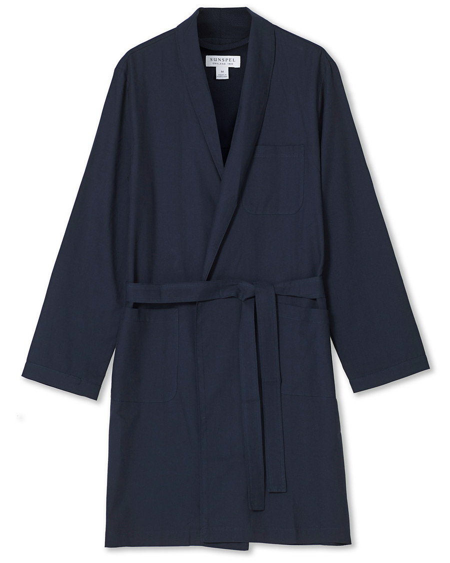 Herre | Pyjamas & Morgenkåber | Sunspel | Cotton Robe Navy
