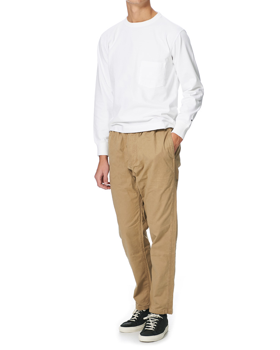 Herre | T-Shirts | Snow Peak | Heavy Cotton Long Sleeve Tee White