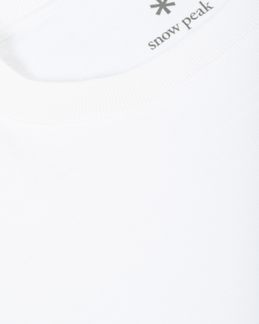 Herre | T-Shirts | Snow Peak | Heavy Cotton Long Sleeve Tee White