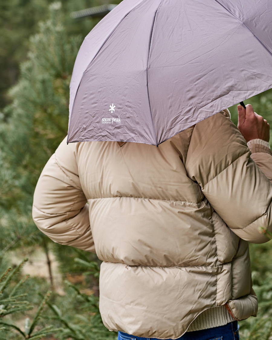 Herre | Gå regnen i møde med stil | Snow Peak | Ultra Light Umbrella Grey