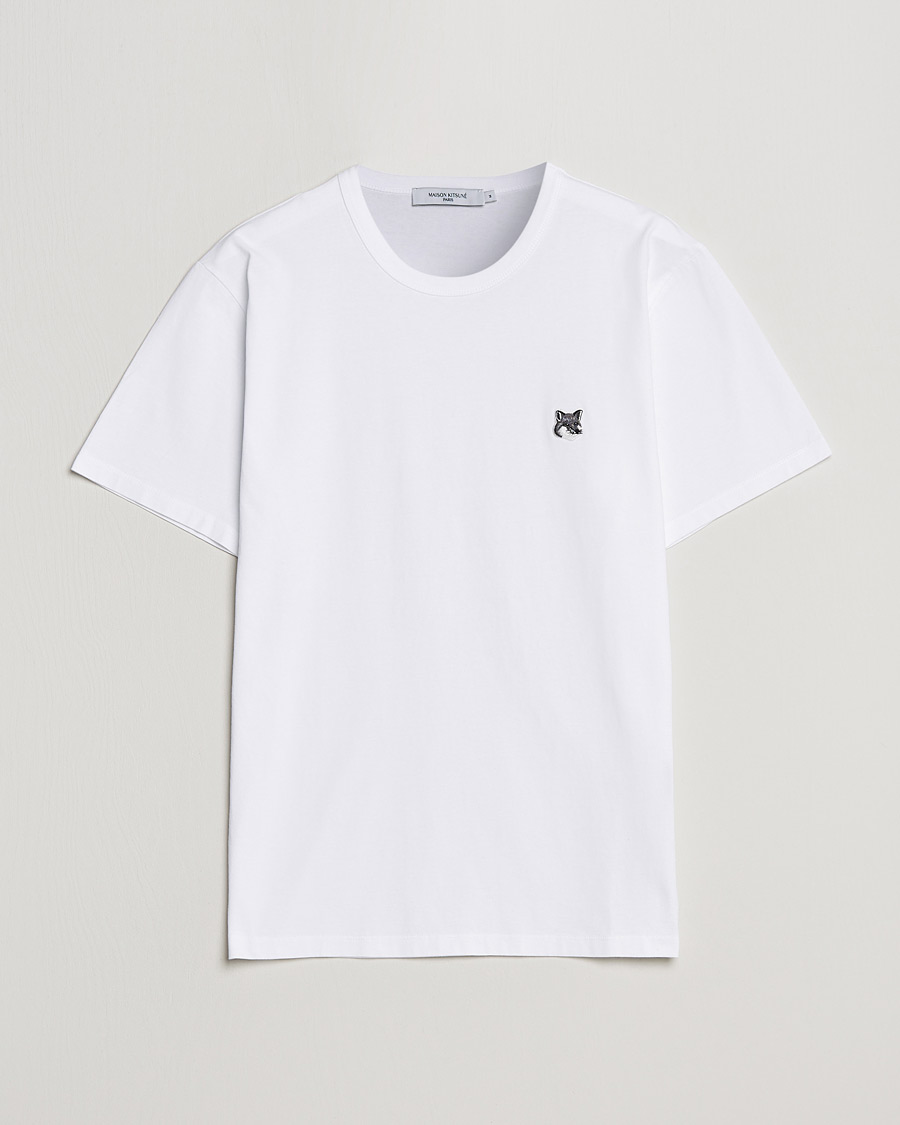 Herre | T-Shirts | Maison Kitsuné | Grey Fox Head Tee White