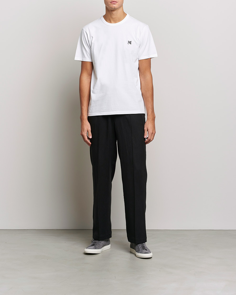 Herre | T-Shirts | Maison Kitsuné | Grey Fox Head Tee White