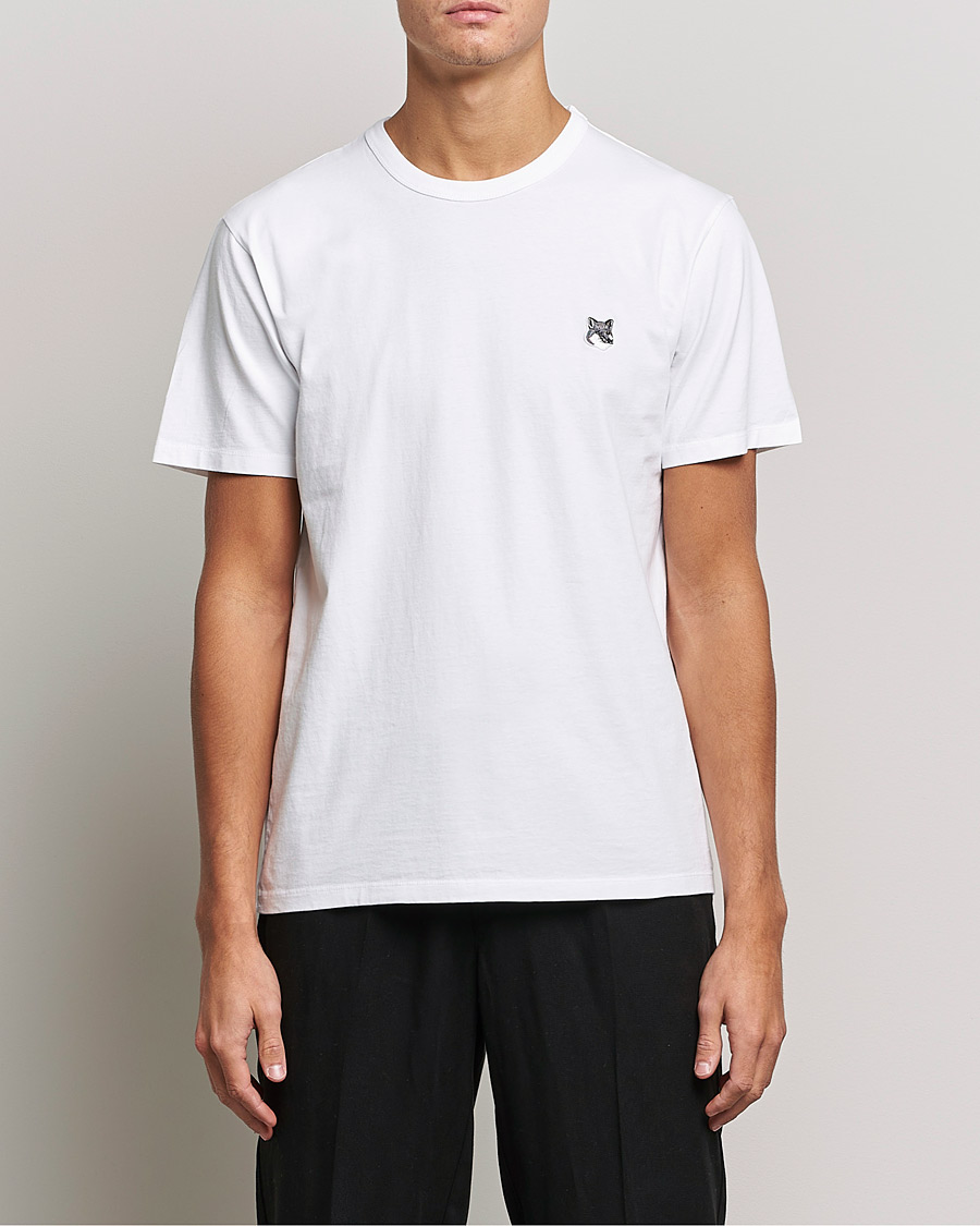 Herre | T-Shirts | Maison Kitsuné | Grey Fox Head Tee White