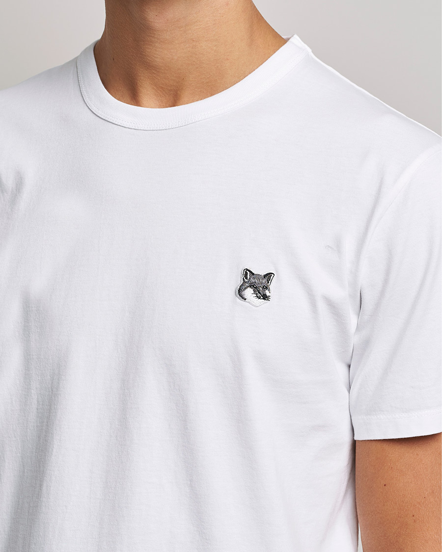 Herre | T-Shirts | Maison Kitsuné | Grey Fox Head Tee White