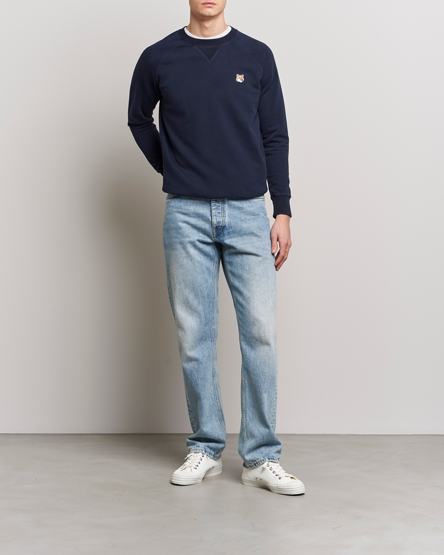 Herre | Trøjer | Maison Kitsuné | Fox Head Sweatshirt Navy