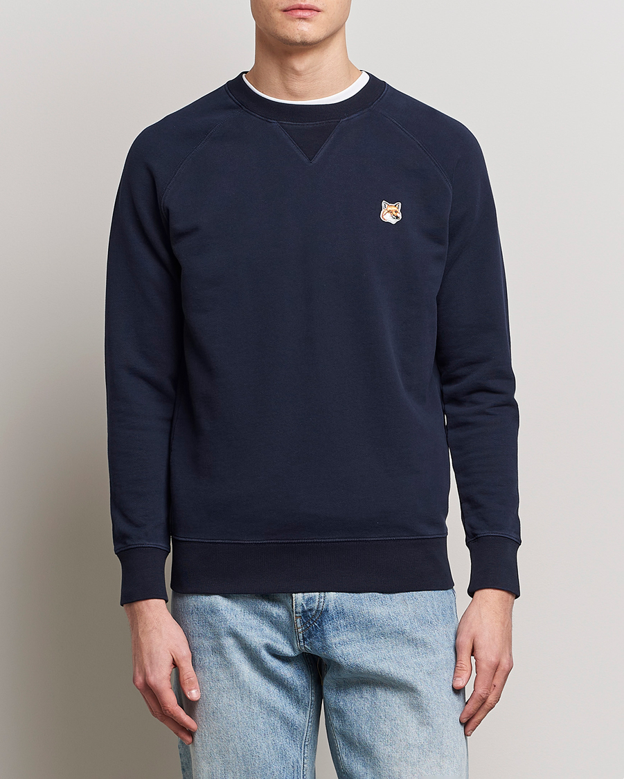 Herre | Sweatshirts | Maison Kitsuné | Fox Head Sweatshirt Navy