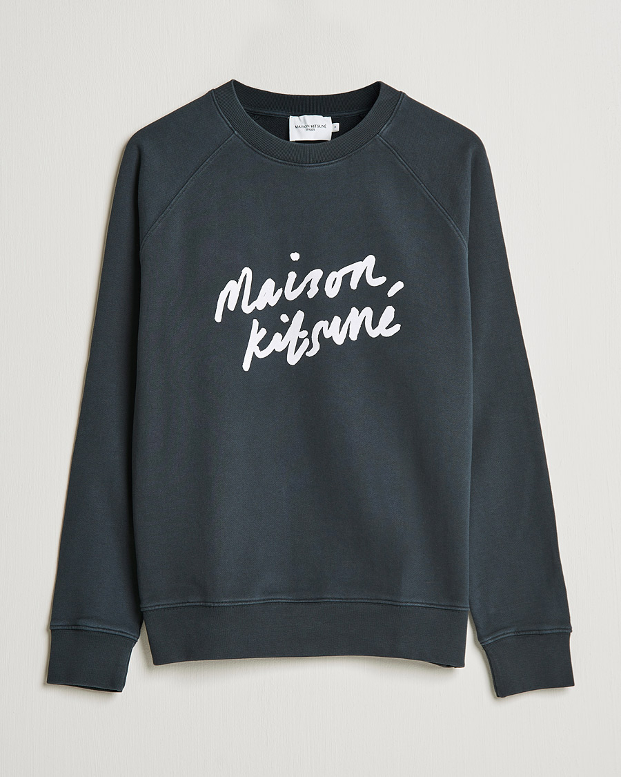Herre | Trøjer | Maison Kitsuné | Handwriting Sweatshirt Anthracite
