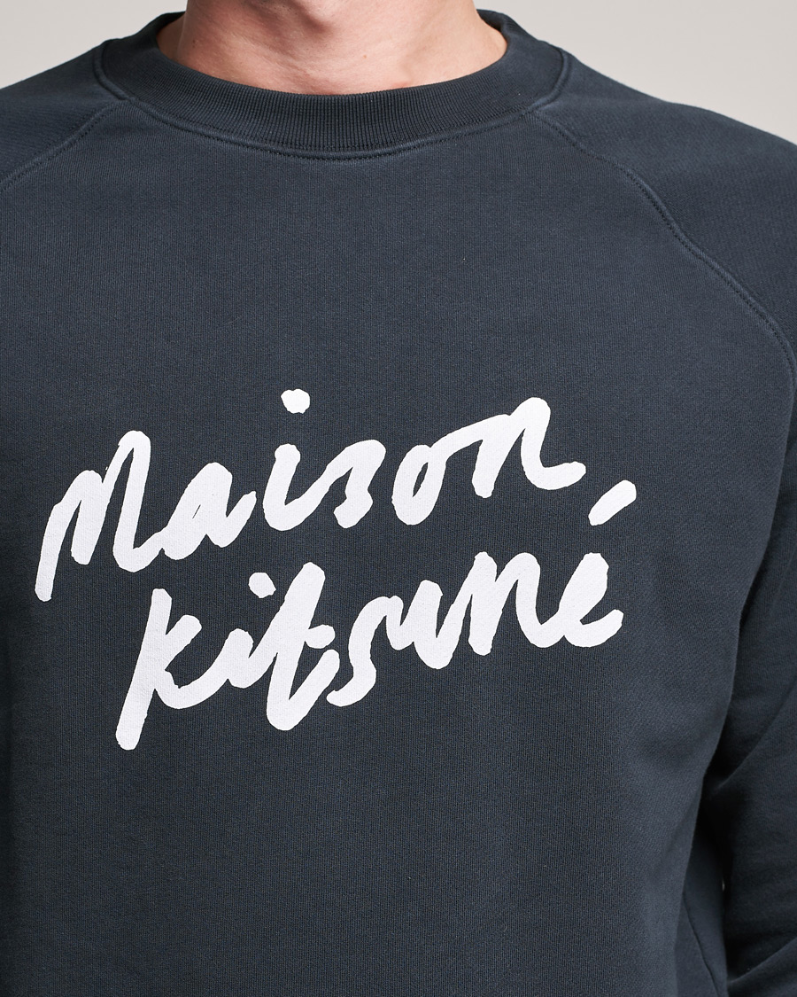 Herre | Trøjer | Maison Kitsuné | Handwriting Sweatshirt Anthracite