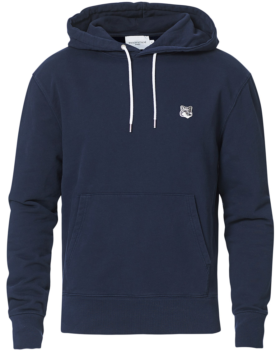 Herre | Trøjer | Maison Kitsuné | Grey Fox Head Hoodie Navy