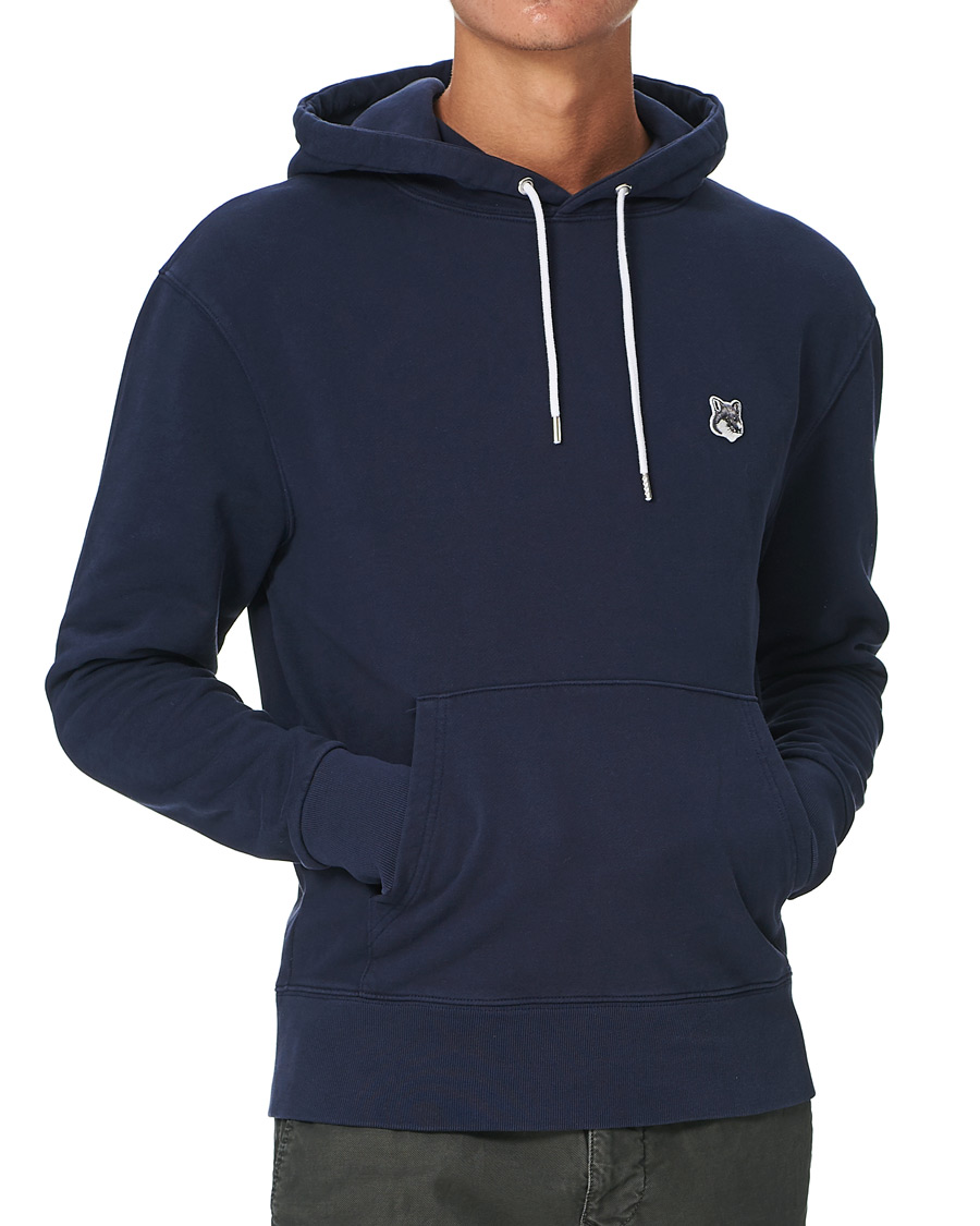 Herre | Trøjer | Maison Kitsuné | Grey Fox Head Hoodie Navy