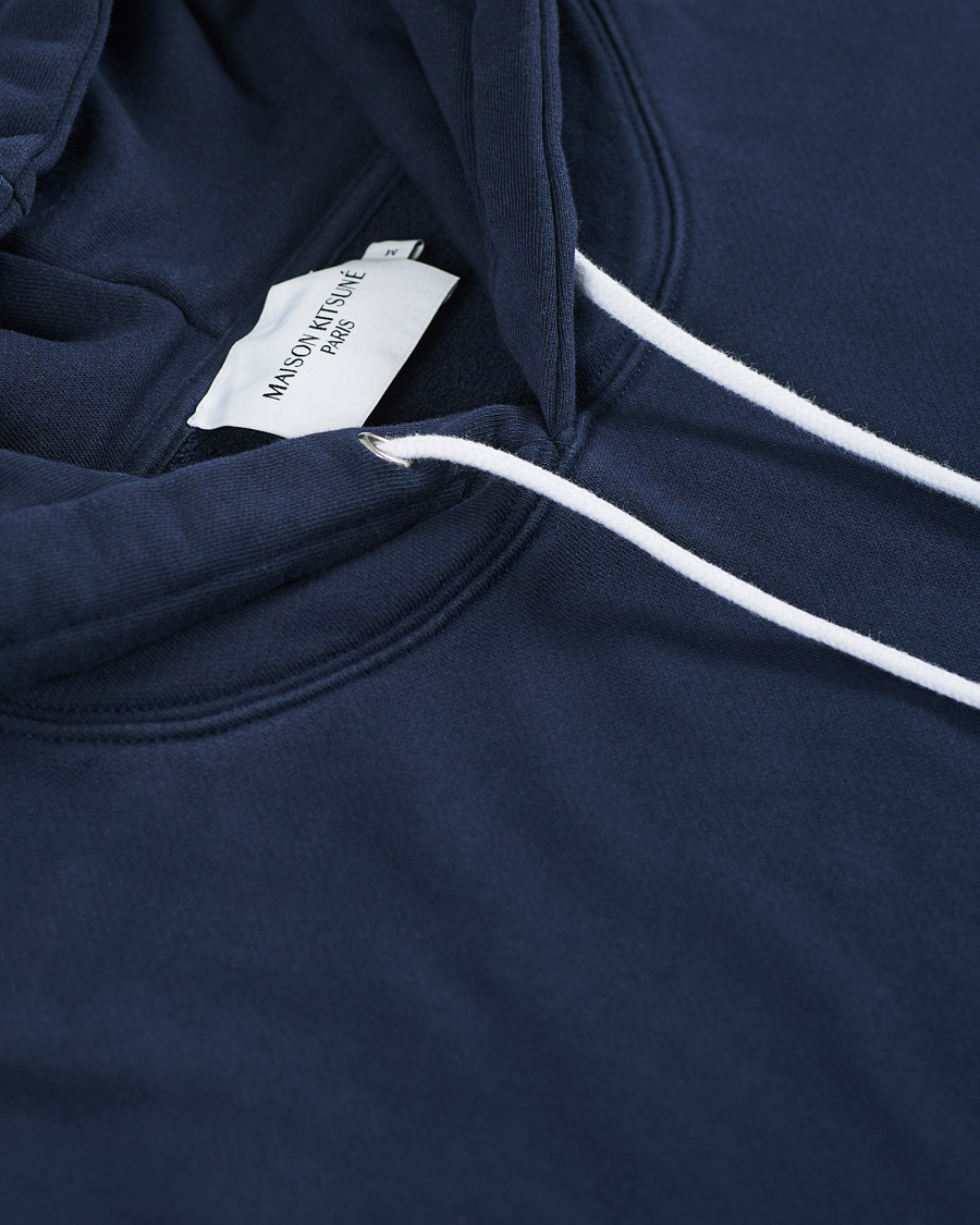 Herre | Trøjer | Maison Kitsuné | Grey Fox Head Hoodie Navy