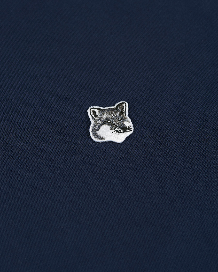 Herre | Trøjer | Maison Kitsuné | Grey Fox Head Hoodie Navy