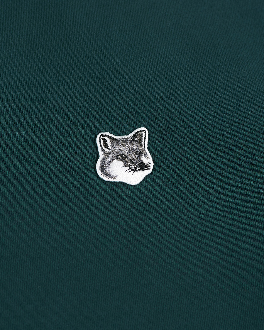 Herre | Trøjer | Maison Kitsuné | Grey Fox Head Hoodie Dark Green