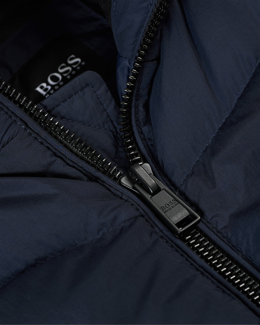 Herre | Jakker | BOSS ORANGE | BOSS Casual Otu Hooded Down Jacket Dark Blue