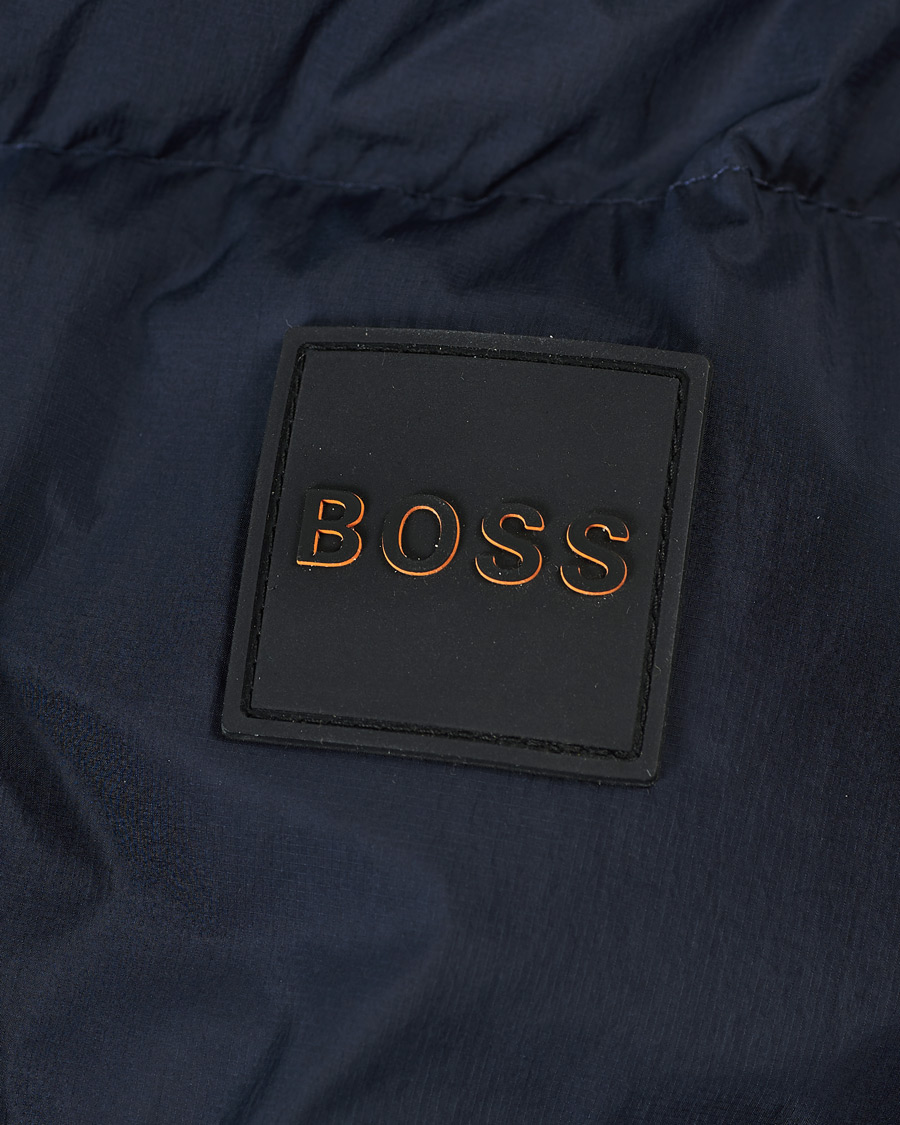 Herre | Jakker | BOSS ORANGE | BOSS Casual Otu Hooded Down Jacket Dark Blue