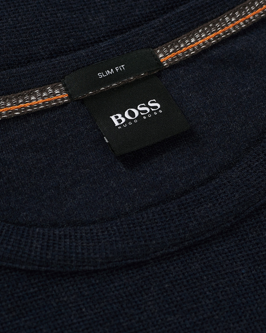 Herre | Trøjer | BOSS ORANGE | BOSS Casual Tempest Sweater Dark Blue