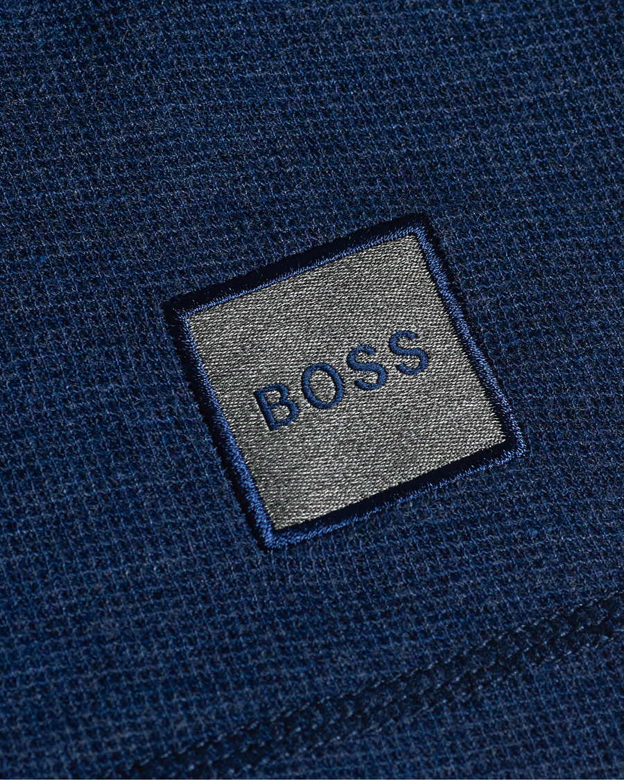 Herre | Trøjer | BOSS ORANGE | BOSS Casual Trix Fine Waffle Heather Dark Blue