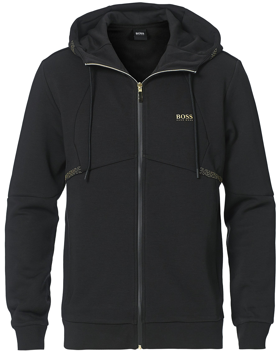 Herre | Trøjer | BOSS GREEN | BOSS Athleisure Saggy Full Zip Hoodie Black