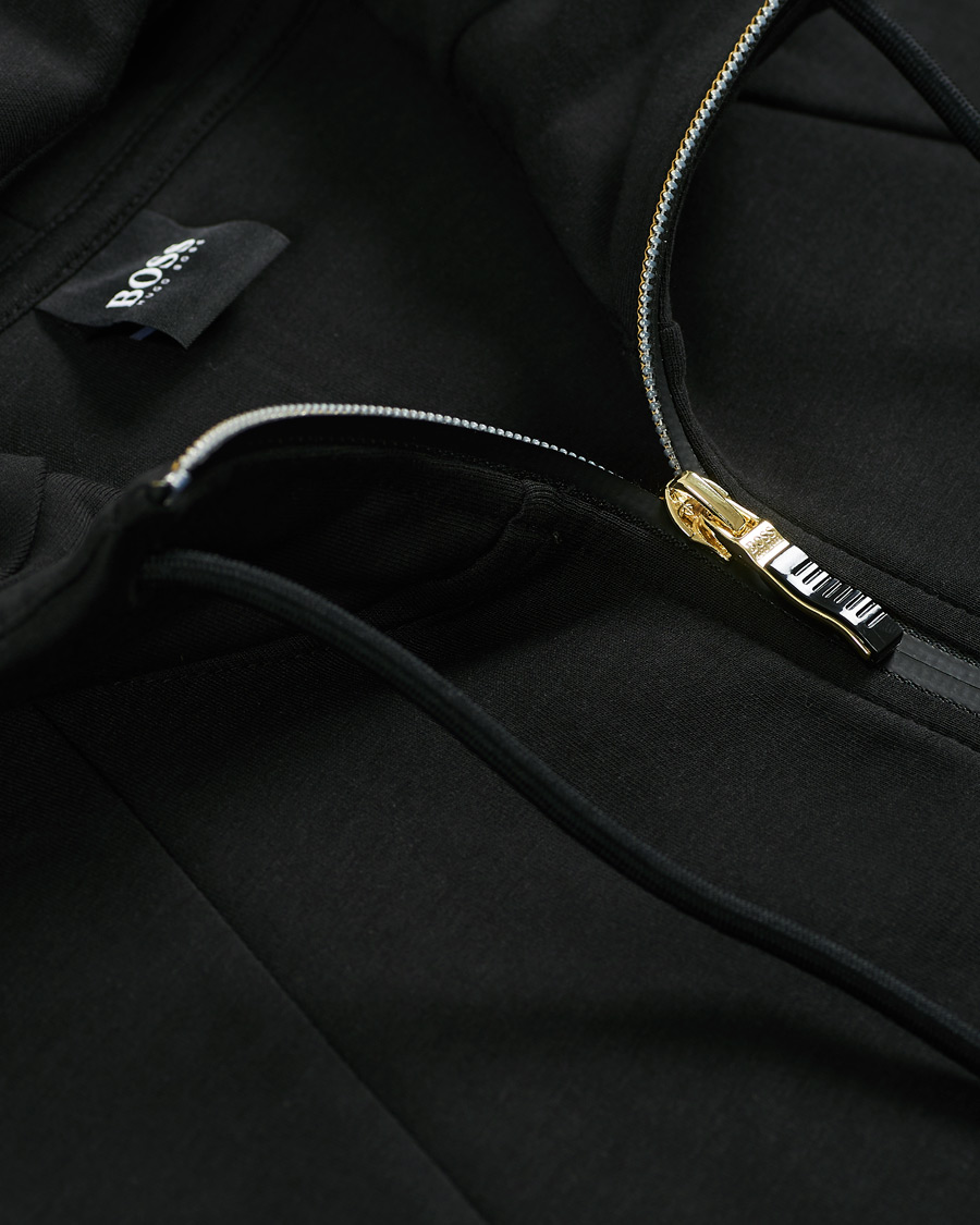 Herre | Trøjer | BOSS GREEN | BOSS Athleisure Saggy Full Zip Hoodie Black