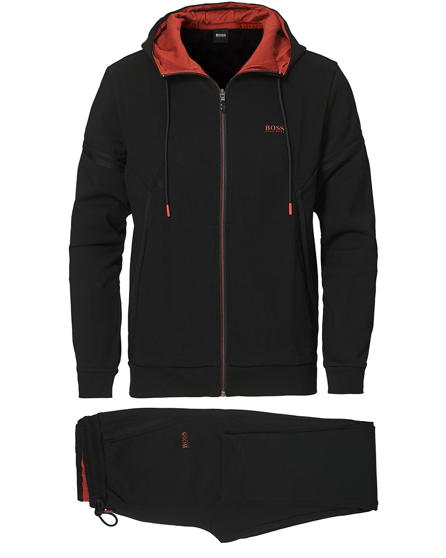 Herre | Trøjer | BOSS GREEN | BOSS Athleisure Tracksuit Sweat Set Black
