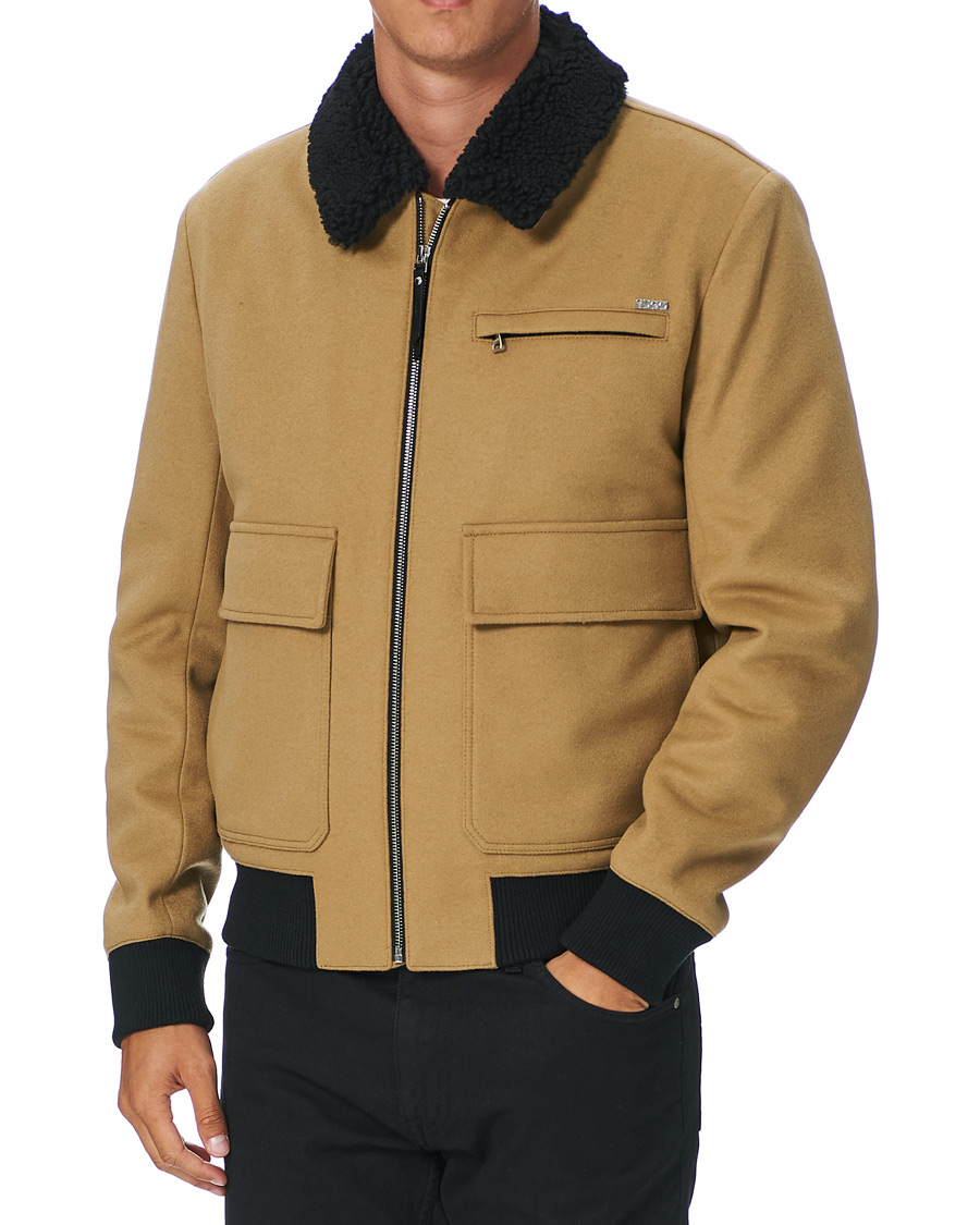 Herre | Jakker | HUGO | Bavi Shearling Jacket Medium Beige