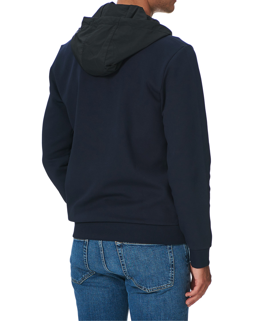 Herre | Trøjer | HUGO | Dintonic Shine Full Zip Hoodie Dark Blue
