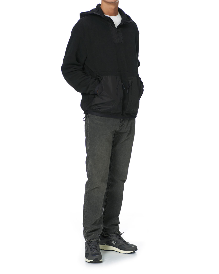 Herre | Trøjer | HUGO | Daymans Fleece Half Zip Sweater Black
