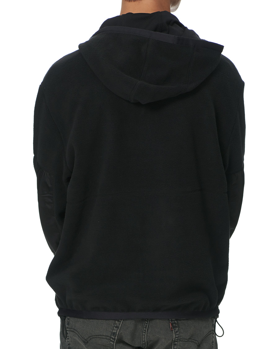 Herre | Trøjer | HUGO | Daymans Fleece Half Zip Sweater Black