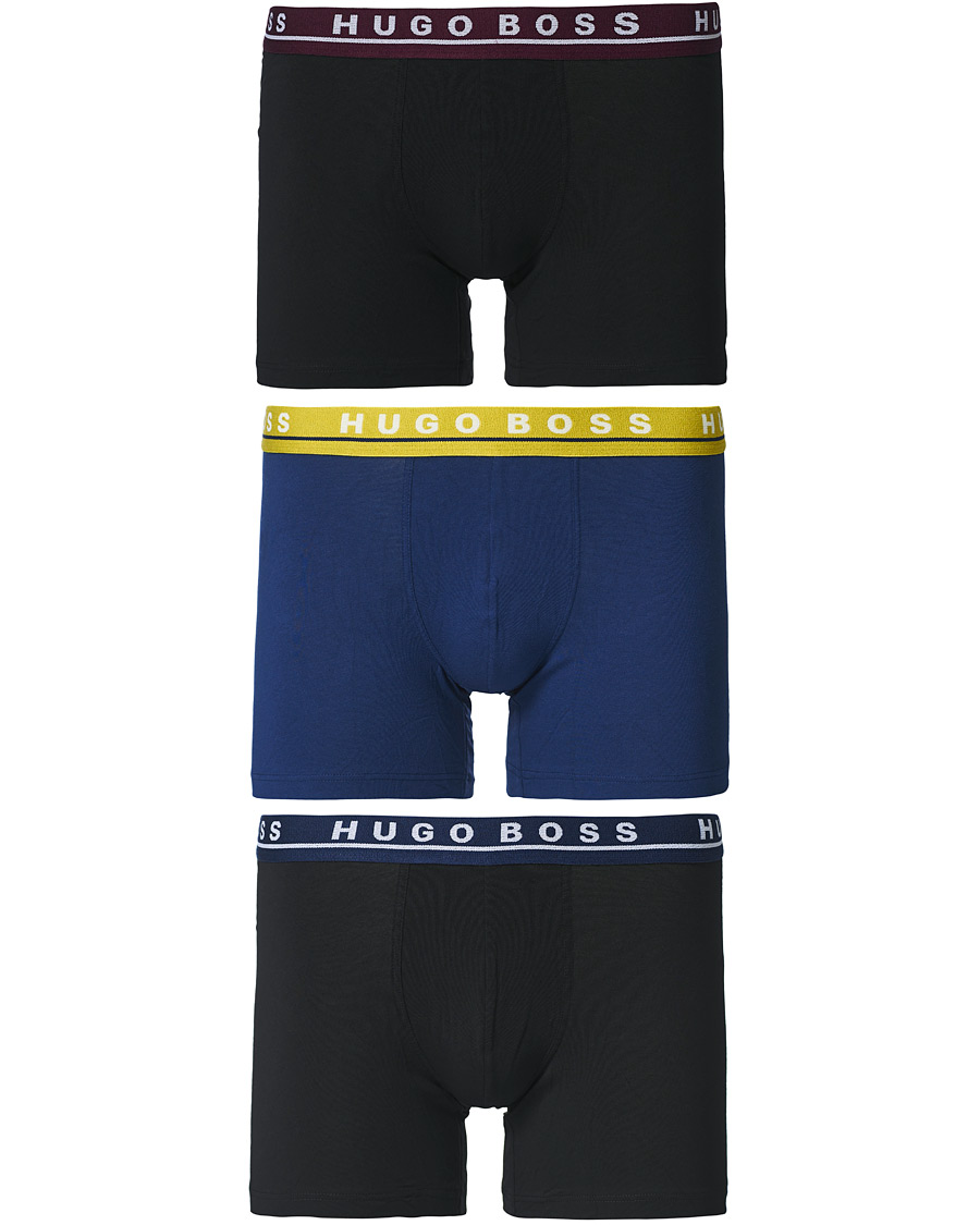 Herre | Undertøj | BOSS BLACK | BOSS 3-Pack Boxer Brief Black/Blue/Navy