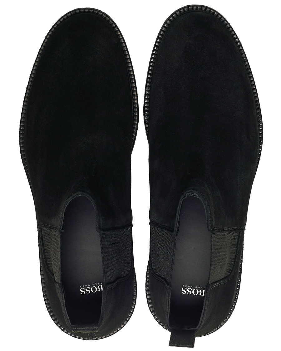 Herre | BOSS Tunley Suede Chelsea Boots Black | BOSS BLACK | BOSS Tunley Suede Chelsea Boots Black