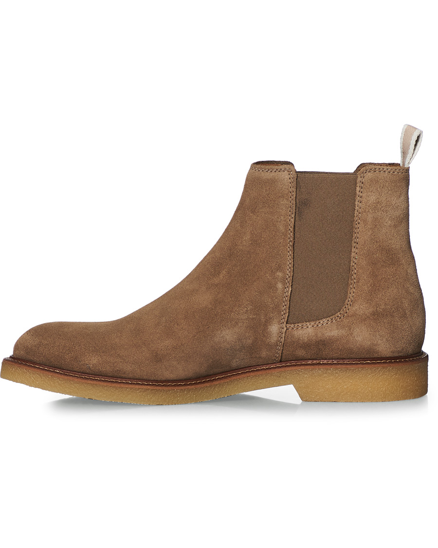 Herre | BOSS Tunley Suede Chelsea Boots Medium Beige | BOSS BLACK | BOSS Tunley Suede Chelsea Boots Medium Beige