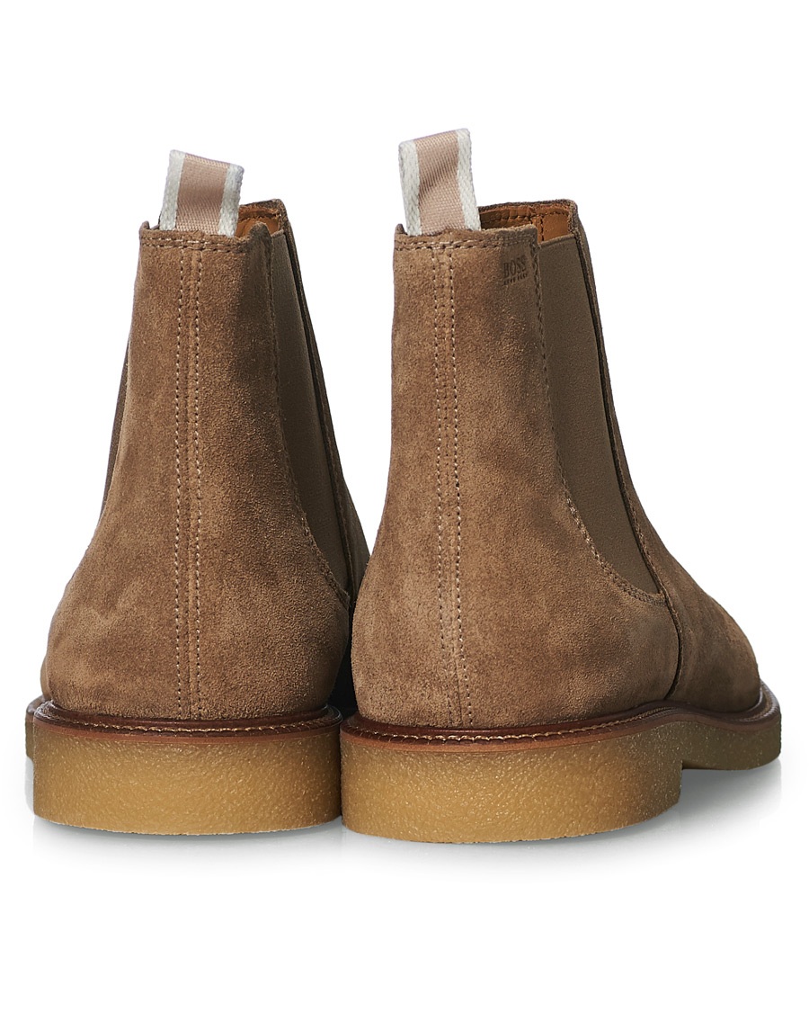 Herre | BOSS Tunley Suede Chelsea Boots Medium Beige | BOSS BLACK | BOSS Tunley Suede Chelsea Boots Medium Beige