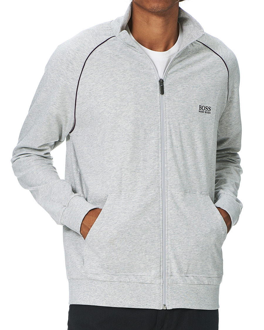 Herre | Trøjer | BOSS BLACK | BOSS Mix & Match Full Zip Jacket Light Grey