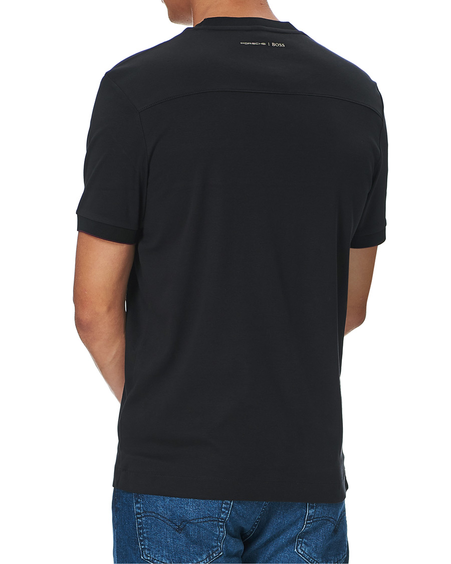 Herre | T-Shirts | BOSS BLACK | BOSS Porsche Capsule Tiburt Crew Neck Tee Black
