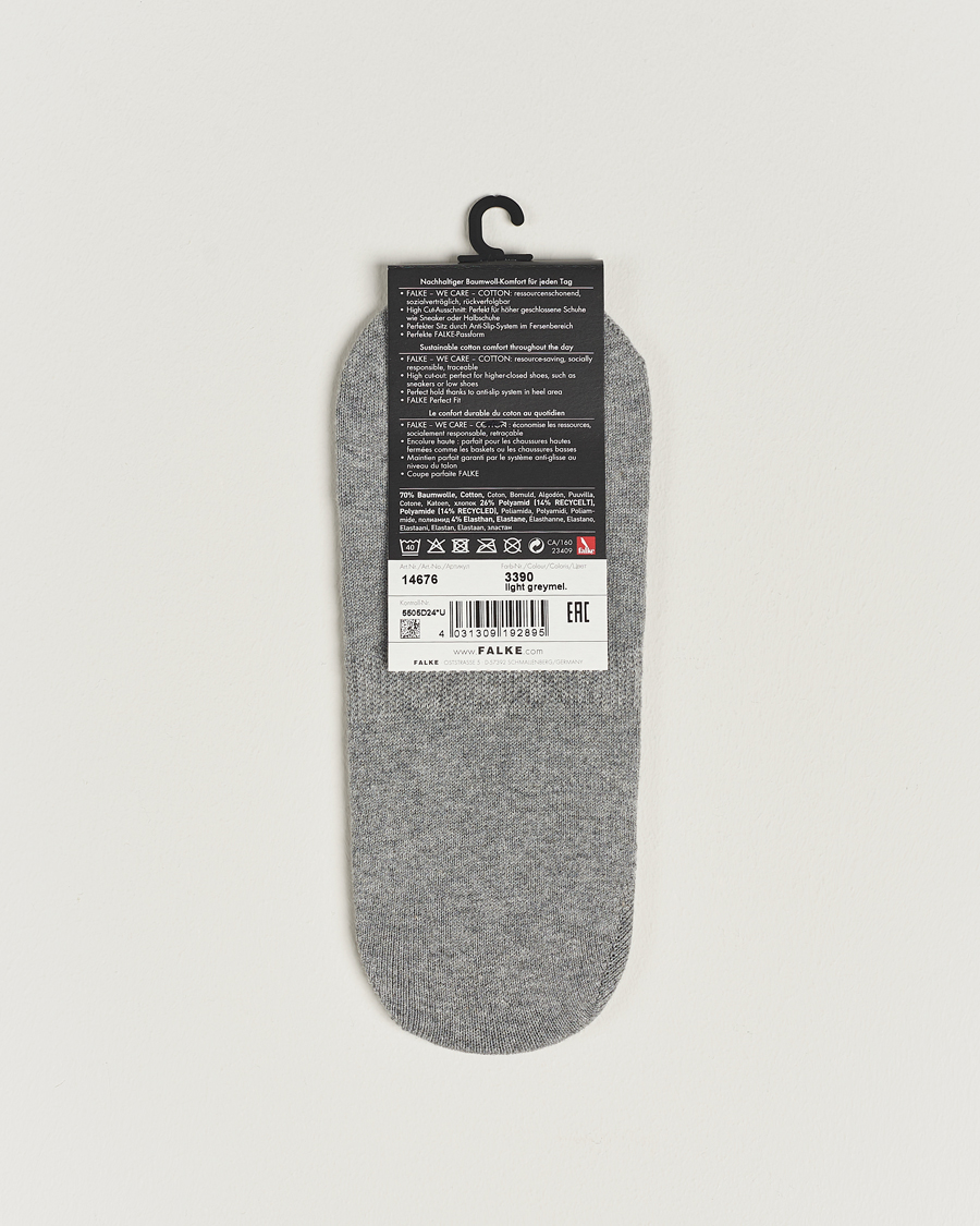 Herre | Strømper | Falke | Casual High Cut Sneaker Socks Light Grey Melange