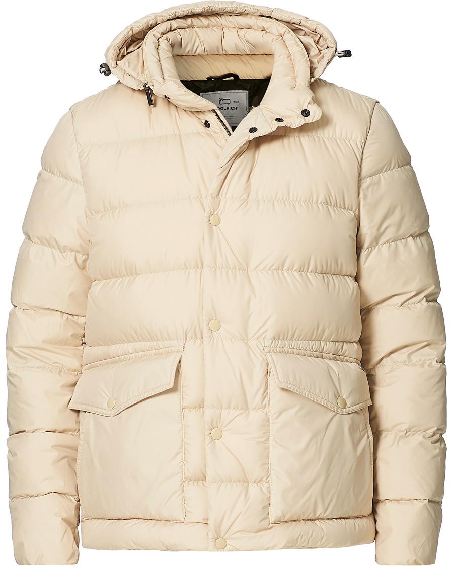 Herre | Jakker | Woolrich | Sierra Hooded Puffer Jacket Oat