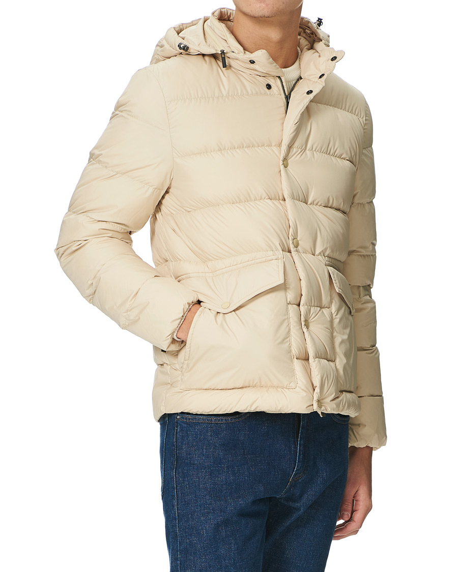 Herre | Jakker | Woolrich | Sierra Hooded Puffer Jacket Oat
