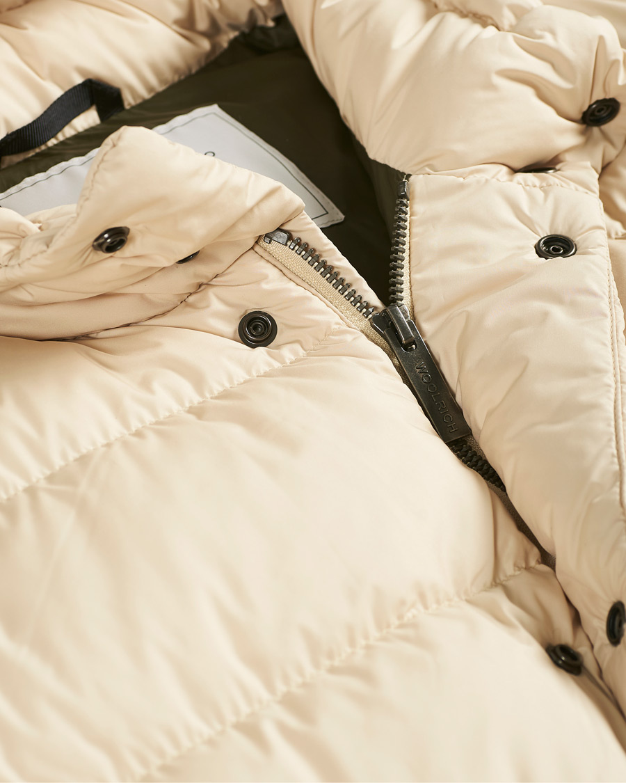 Herre | Jakker | Woolrich | Sierra Hooded Puffer Jacket Oat