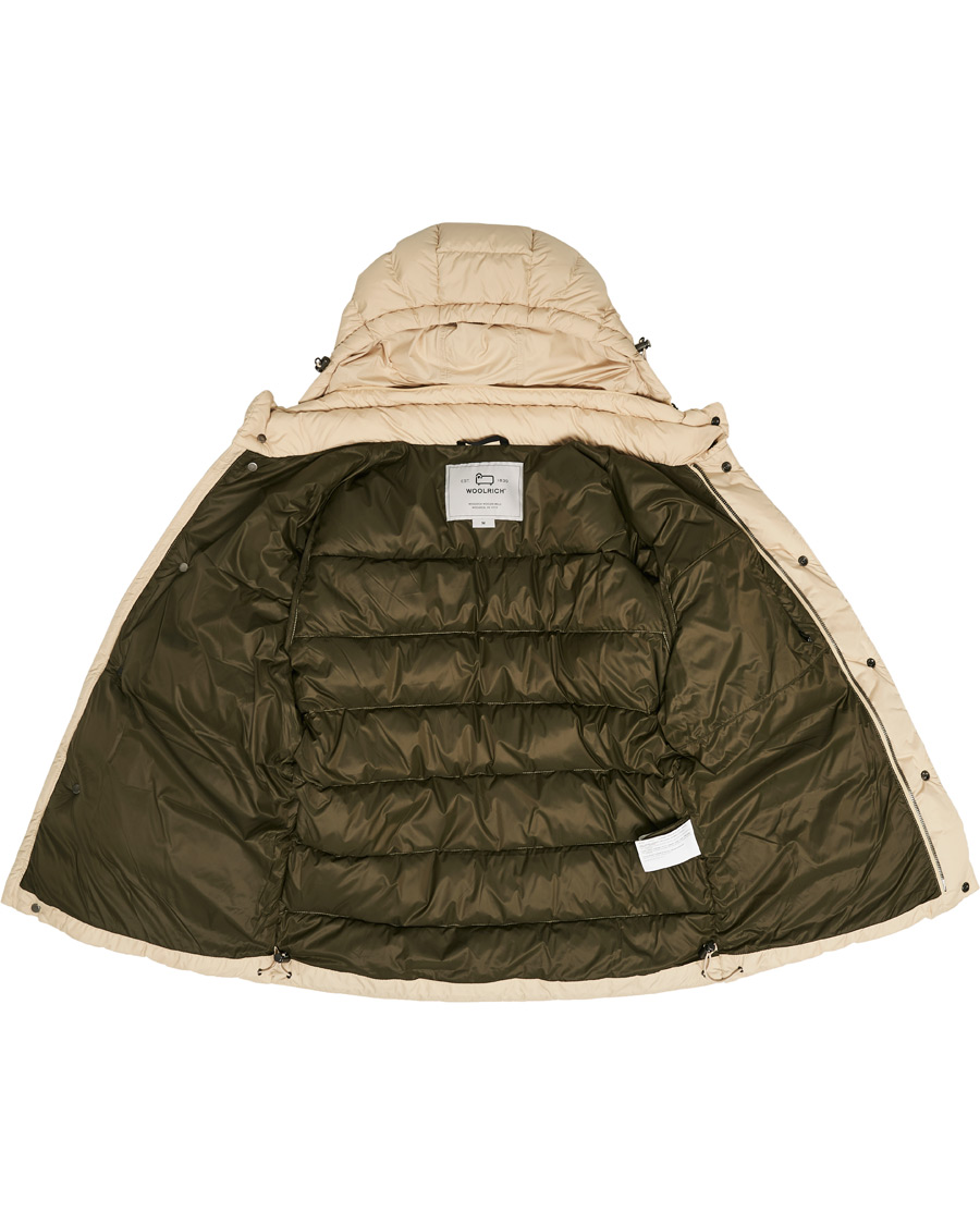 Herre | Jakker | Woolrich | Sierra Hooded Puffer Jacket Oat