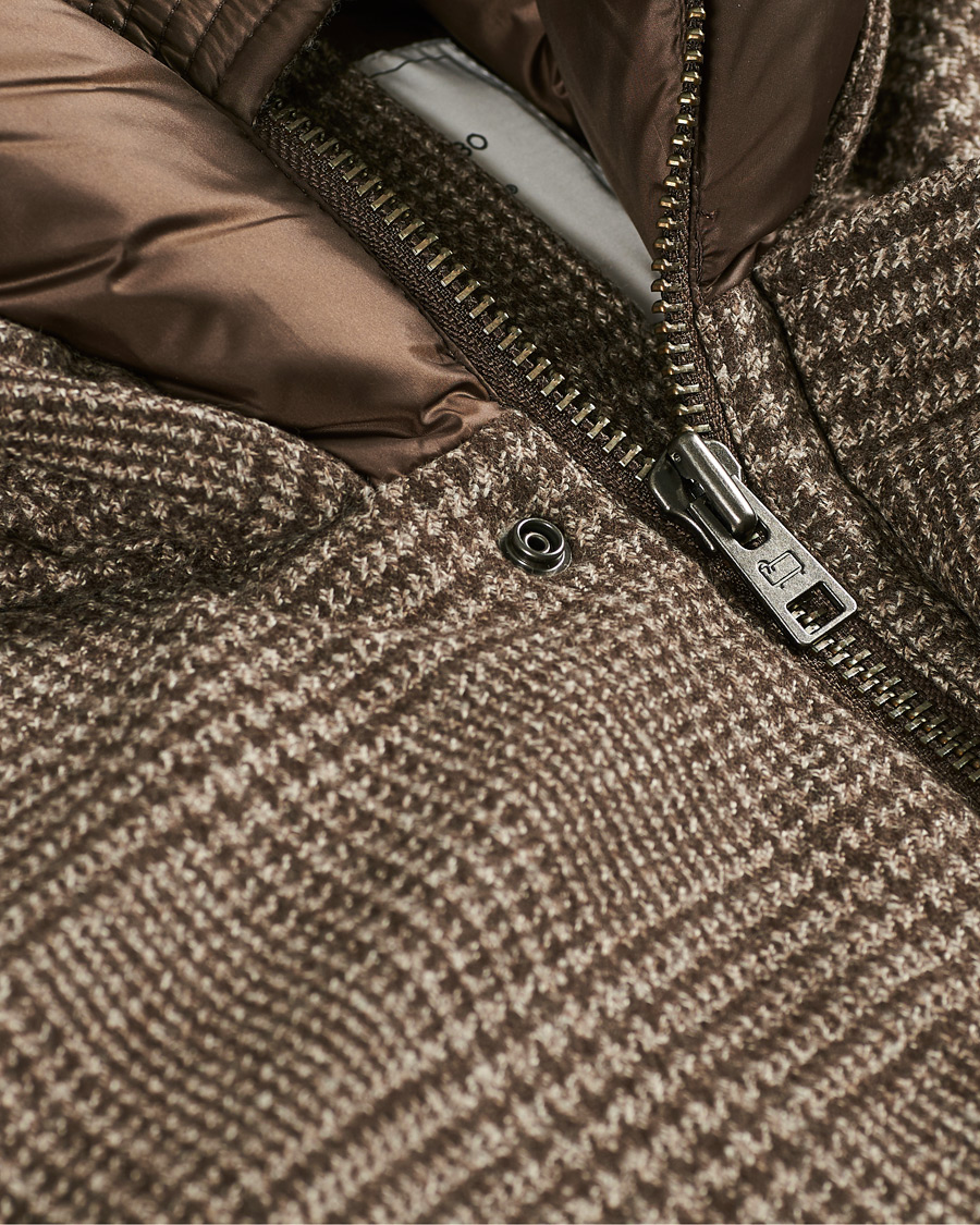 Herre | Jakker | Woolrich | Polar Luxury Eco Wool Parka Prince of Wales
