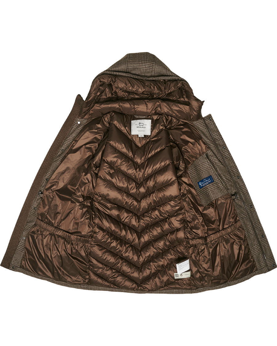 Herre | Jakker | Woolrich | Polar Luxury Eco Wool Parka Prince of Wales