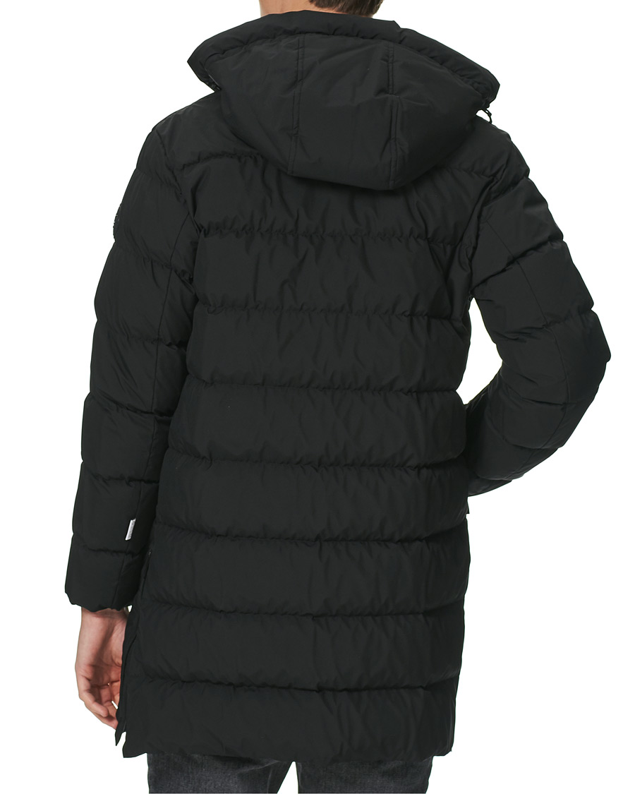 Herre | Jakker | Woolrich | High Tech Quilted Long Jacket Black