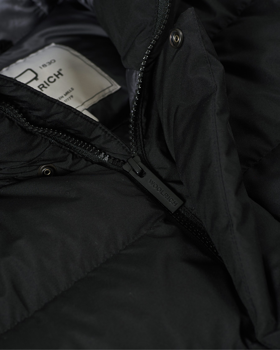 Herre | Jakker | Woolrich | High Tech Quilted Long Jacket Black