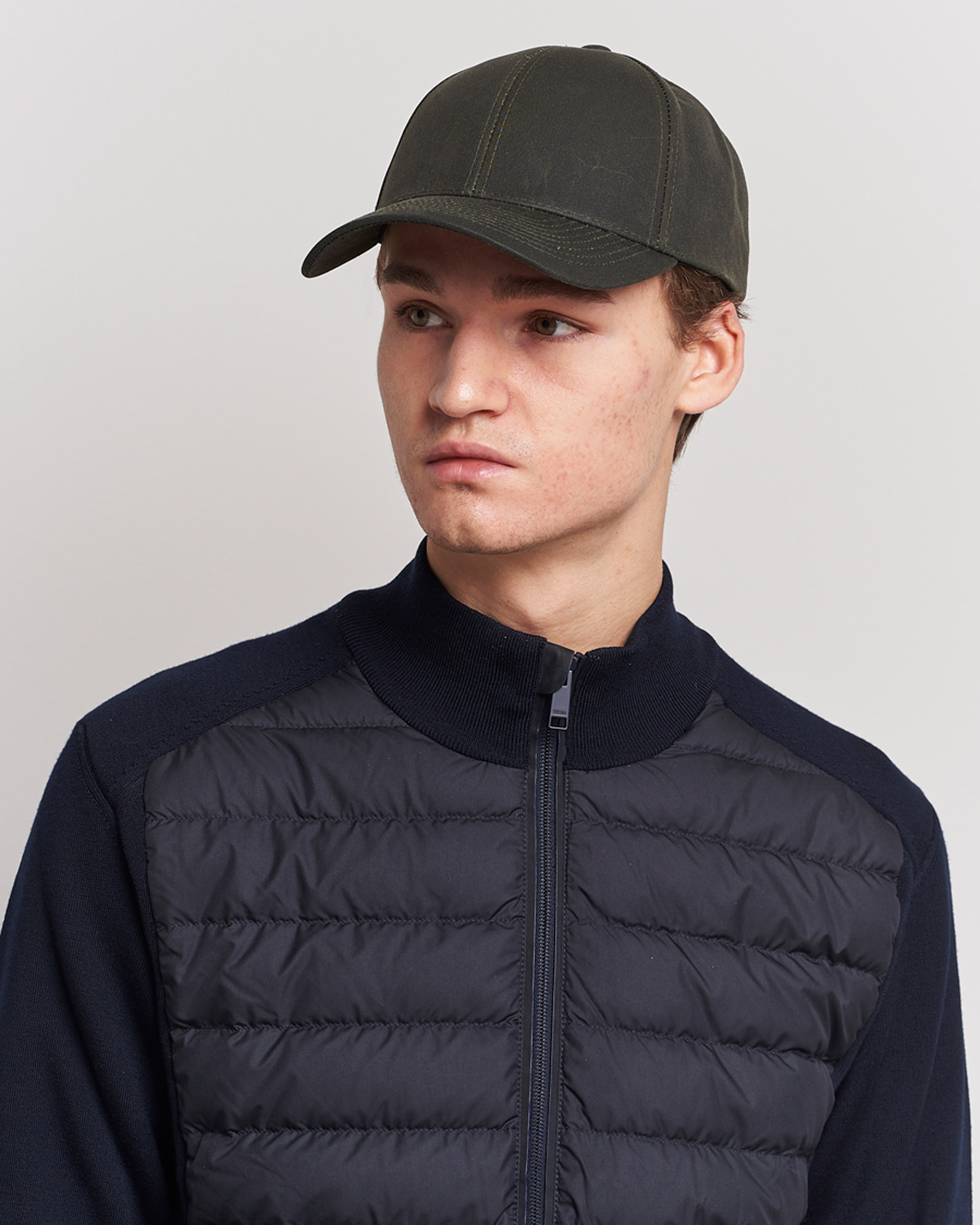 Herre | Tilbehør | Varsity Headwear | Oilskin Baseball Cap Ivy Green