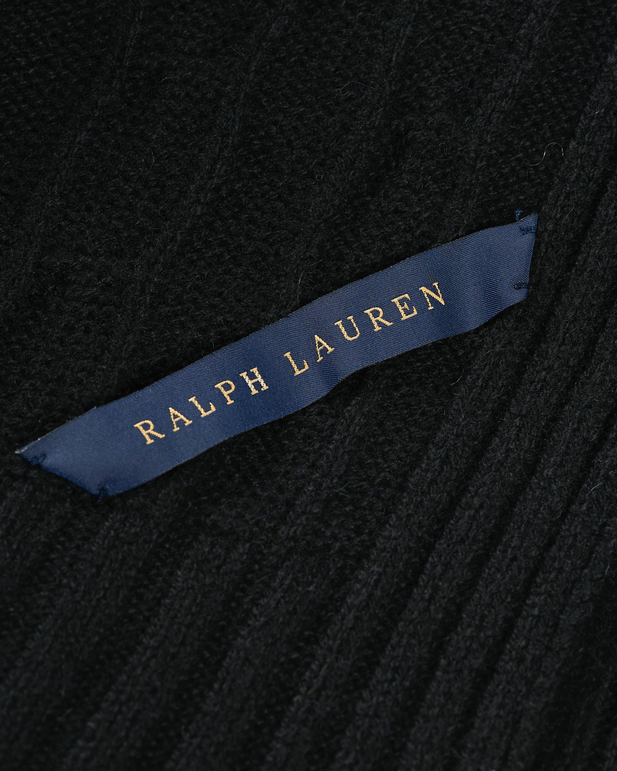 Herre | Gaver til særlige lejligheder | Ralph Lauren Home | Cable Knitted Cashmere Throw Midnight Black