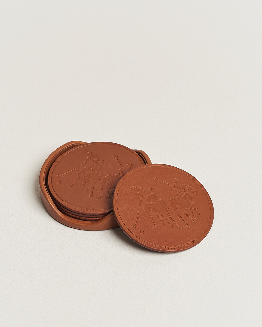 Herre | Til hjemmet | Ralph Lauren Home | Garrett Leather Coaster Set