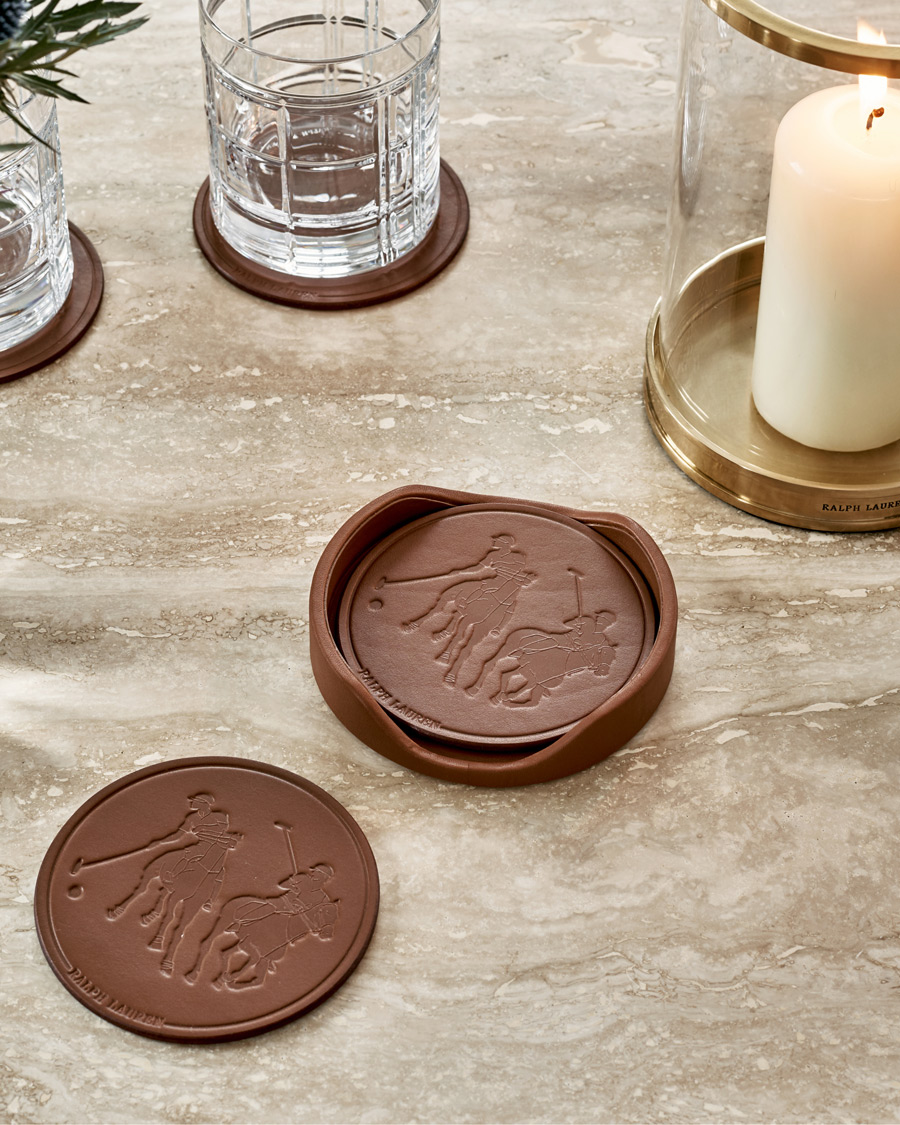 Herr |  | Ralph Lauren Home | Garrett Leather Coaster Set