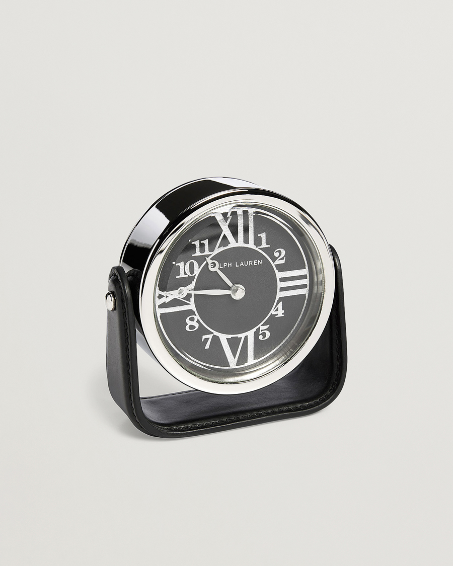 Herre | Ralph Lauren Home Brennan Table Clock Black | Ralph Lauren Home | Brennan Table Clock Black