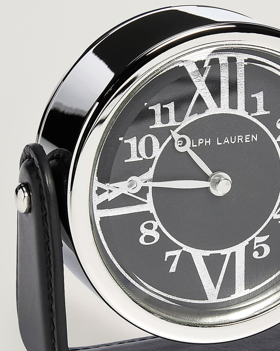 Herre | Ralph Lauren Home Brennan Table Clock Black | Ralph Lauren Home | Brennan Table Clock Black