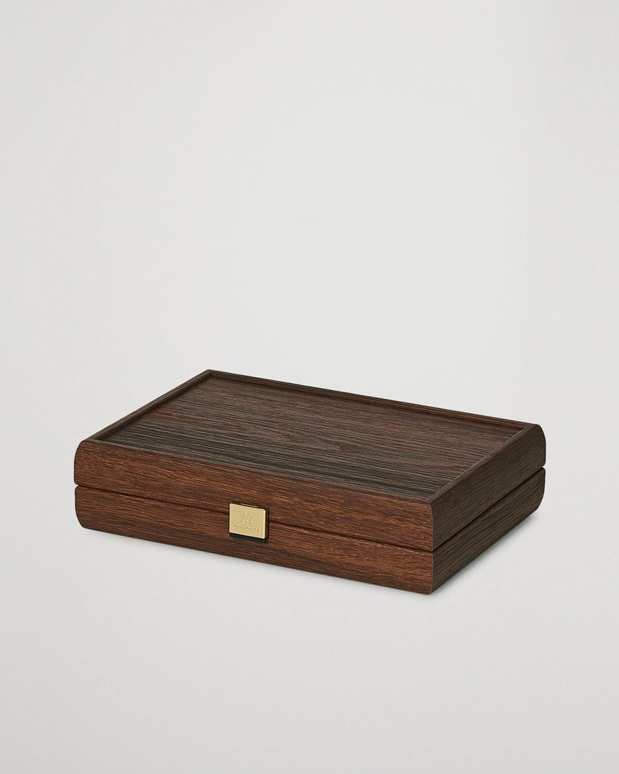 Herre | Til hygge i hjemmet | Manopoulos | Wooden Card Case Dark Brown